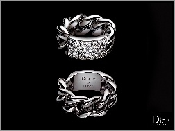 pierścionek, Dior, biżuteria